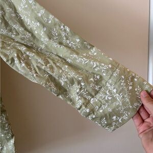 LAKE X Julia Berolzheimer Floral Green Blouse